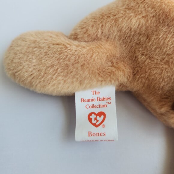 Ty Beanie Babies "BONES" with Tags Style #4001 Beanie Baby Original 9 Inch - Picture 10 of 10